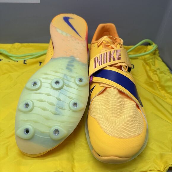 Nike Air Zoom Long Jump Elite Citron Pulse Indigo Burst Men Size 9 FZ9326-800